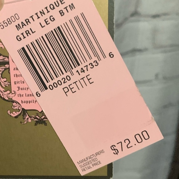 NWT Juice Couture Pink & Silver Bikini Bottoms - Picture 7 of 8